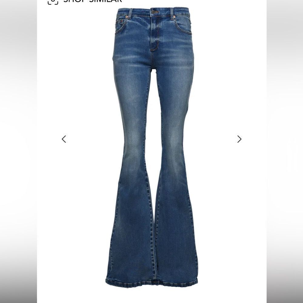 NWT SER.O.YA Demi flare jeans mid rise denim blue some stretch Sz 27
